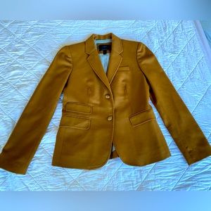 J Crew Wool Schoolboy Camel/Tan/Brown Blazer Size 0